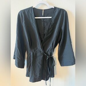Free People Grand Piano Wrap Top - Size Small